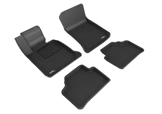 3D MAXpider Kagu 1st & 2nd Row Floormats For 12-15 BMW X1 E84 - Black
